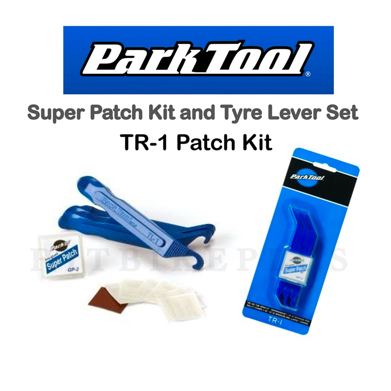ชุดที่งัดยางพร้อมแผ่นปะ Parktool รุ่น TR-1 Tire and Tube Repair Kit (TL-1.2+GP-2)