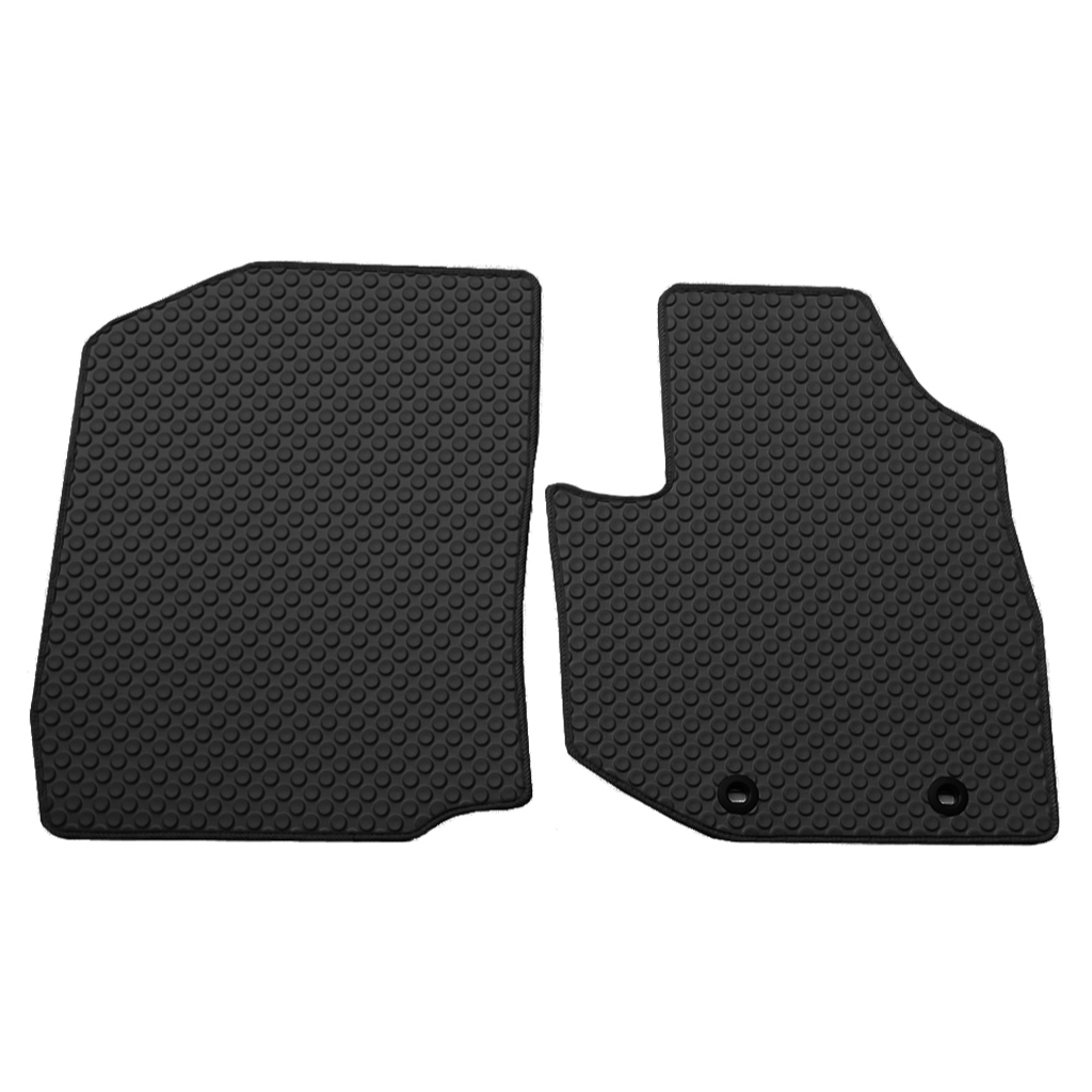 Extramat ยางปูพื้นลายกระดุมเกรดพรีเมี่ยม 2ชิ้นหน้า Honda Jazz GE 2008-2013