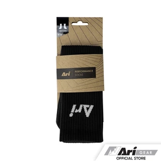 ถุงเท้า อาริ Ari สั้น ครึ่งแข้ง สีขาว ARI CREW SOCKS - WHITE ฟุตบอล ฟุตซอล กีฬา ของแท้ 100%