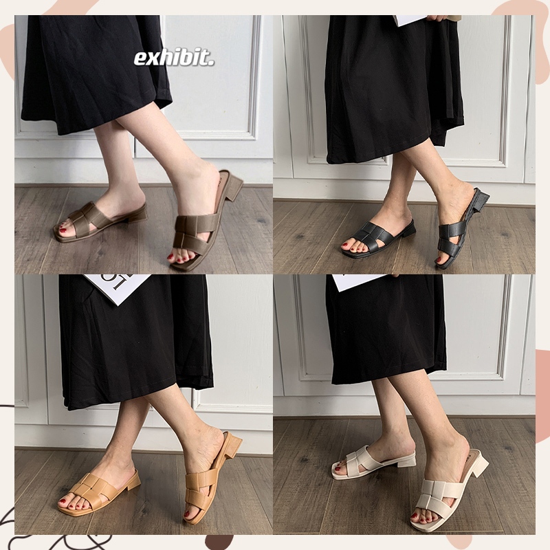 QKshop ราคาปังมาก รองเท้าแบบสวมแฟชั่น ดีเทลแต่งสายแบบเก๋ๆ สวมใส่สบายดีไซน์ทันสมัย สีสวยแมทช์ง่าย ใสกับชุดไหนก็เริสนะคุณ