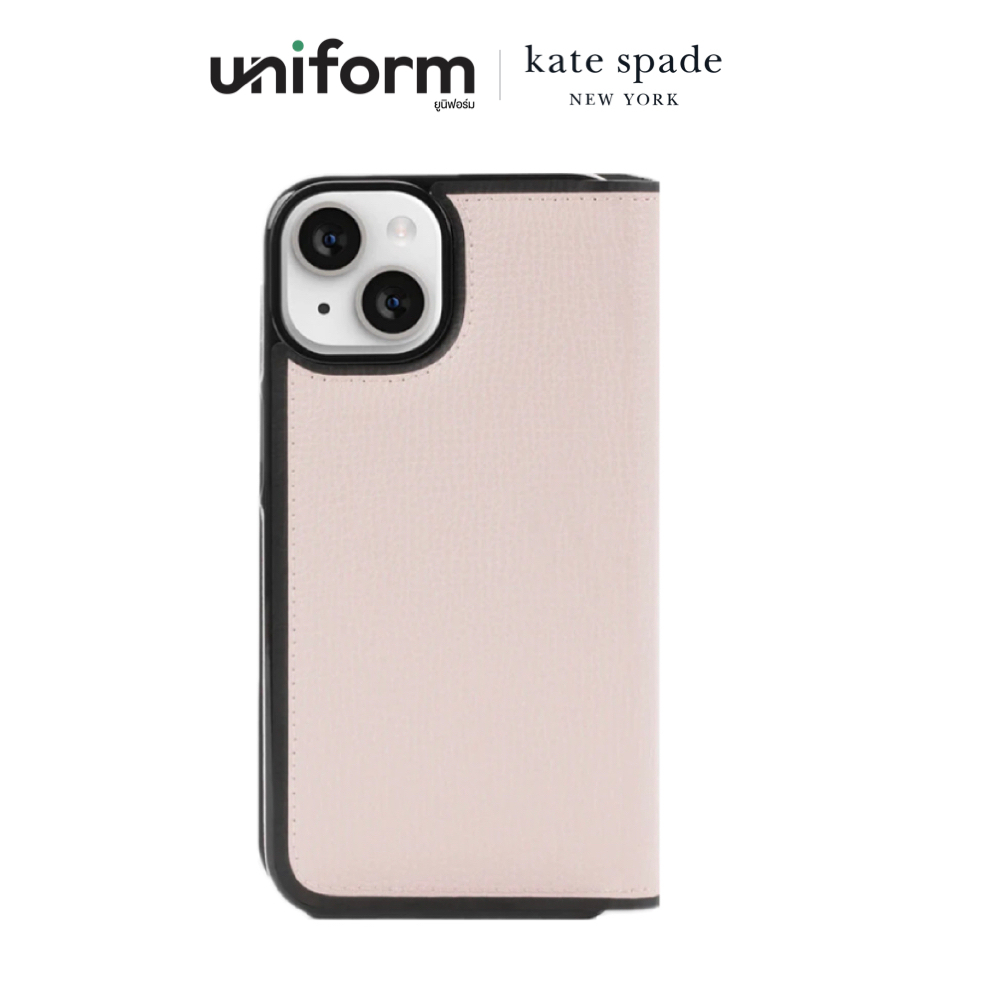 เคสมือถือ KATE SPADE Folio Case for iPh0ne 15/14/13 - Pale Vellum