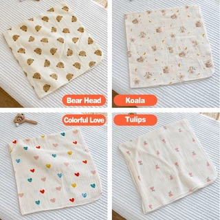 ผ้าห่อตัวเด็ก ผ้าห่มเด็ก 80x80cm ผ้ามัสลิน ขนาดใหญ่ ผ้าฝ้าย น่ารัก ผ้าอ้อมมัสลินทอย่น