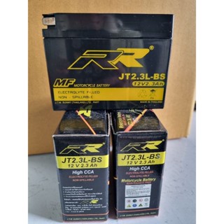 แบตเตอรี่รถป๊อป RR JT2.3L-BS ขั้วตั้งรถ yamaha , suzuki