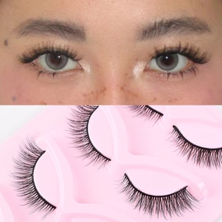 Manga Eyelash Volume ขนตาปลอม สไตล์สายฝอ ให้ลุคขนตายาวหนาฟูฟุ้ง ดวงตาสวยเฉี่ยวกลมโต ขนเบาสบายตา ติดง่าย แกนนิ่ม ยาวนุ่ม