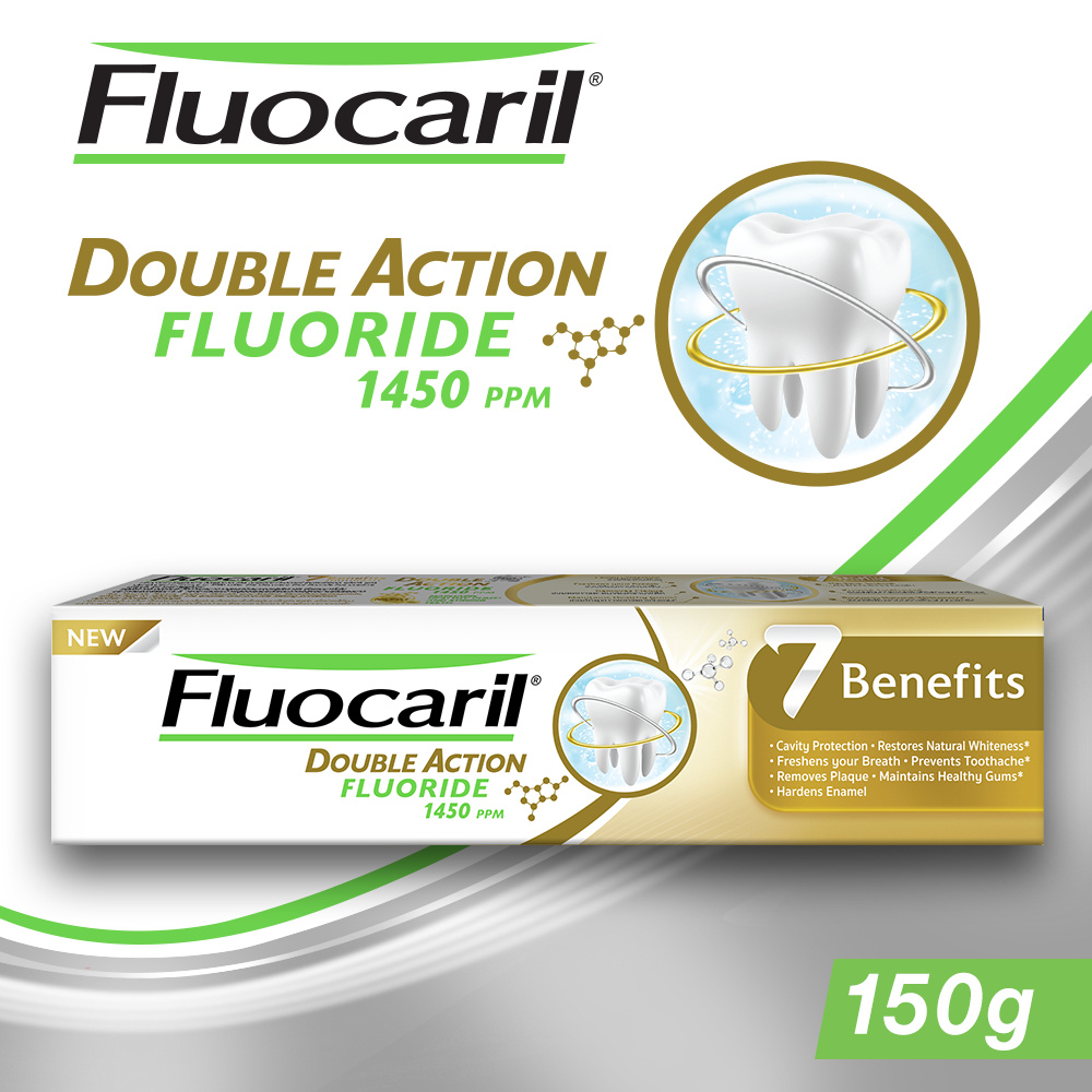 Fluocaril  ฟลูโอคารีล ยาสีฟัน 7 คุณประโยชน์ 150 กรัม FLUOCARIL 7 BENEFIT TOOTHPASTE 150G
