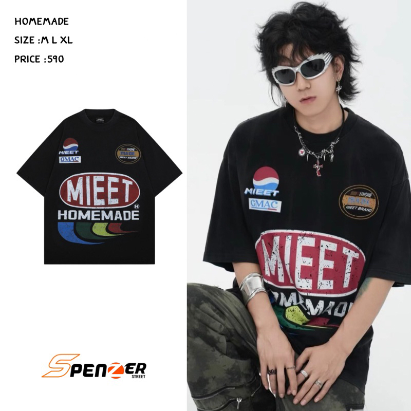[พร้อมส่ง] Spenzer.street | Homemade tee โอเวอร์ไซส์ เสื้อผ้าสตรีท เนื้อผ้าดี คุณภาพเยี่ยม ทันกระแส unisex 2024 ขายดี