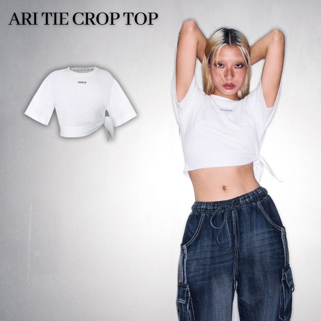 Merge Official - Ari Tie Crop Top (พร้อมส่ง)