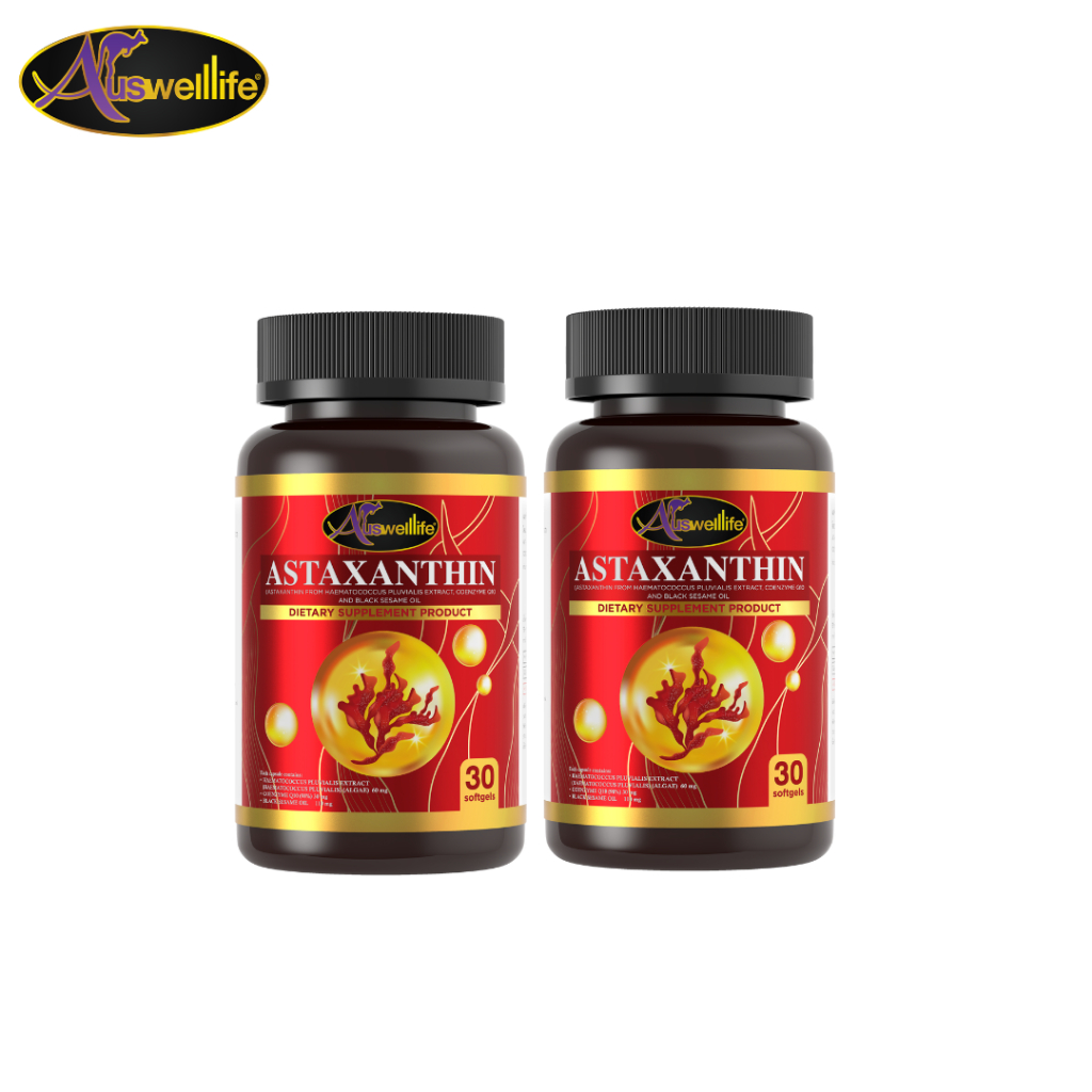 [พิเศษ 2 กระปุก] AWL Astaxanthin แอสต้าแซนธิน ดูแลสุขภาพผิว 30 แคปซูล (Auswelllife)