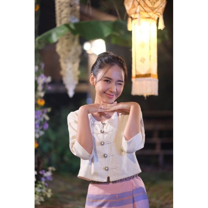 เสื้อผ้าฝ้ายพื้นเมืองกาสะลอง สะบันงาแบบที่ใบเฟิร์นใส่ รูปที่ 6