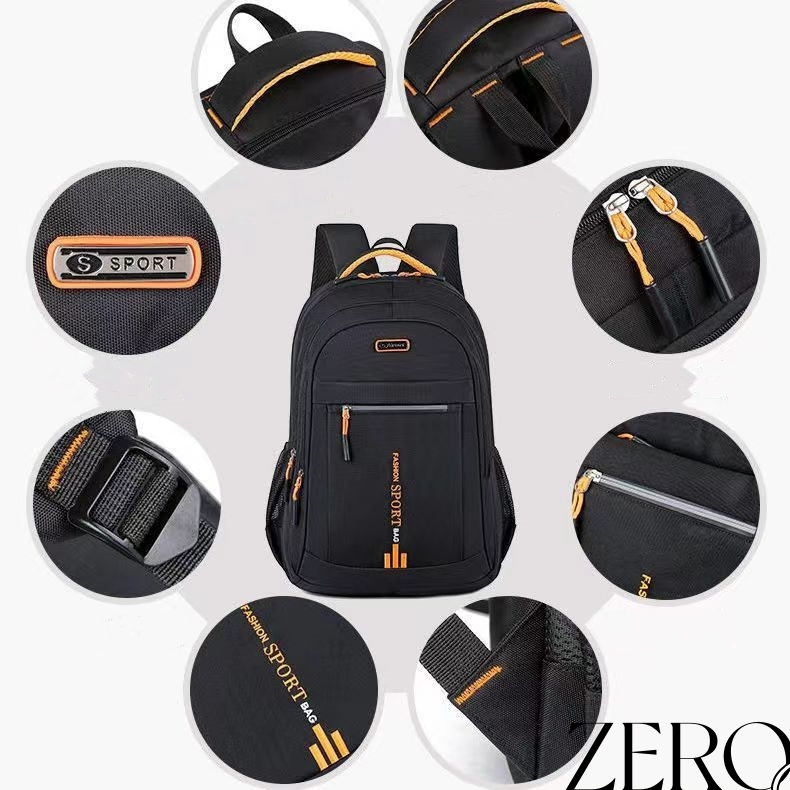 กระเป๋าเป้ผู้ชาย ผ้าไนล่อน กันน้ํา จุของได้เยอะ หลากหลายสไตล์ เหมาะกับการเดินทาง - รูปที่ 2