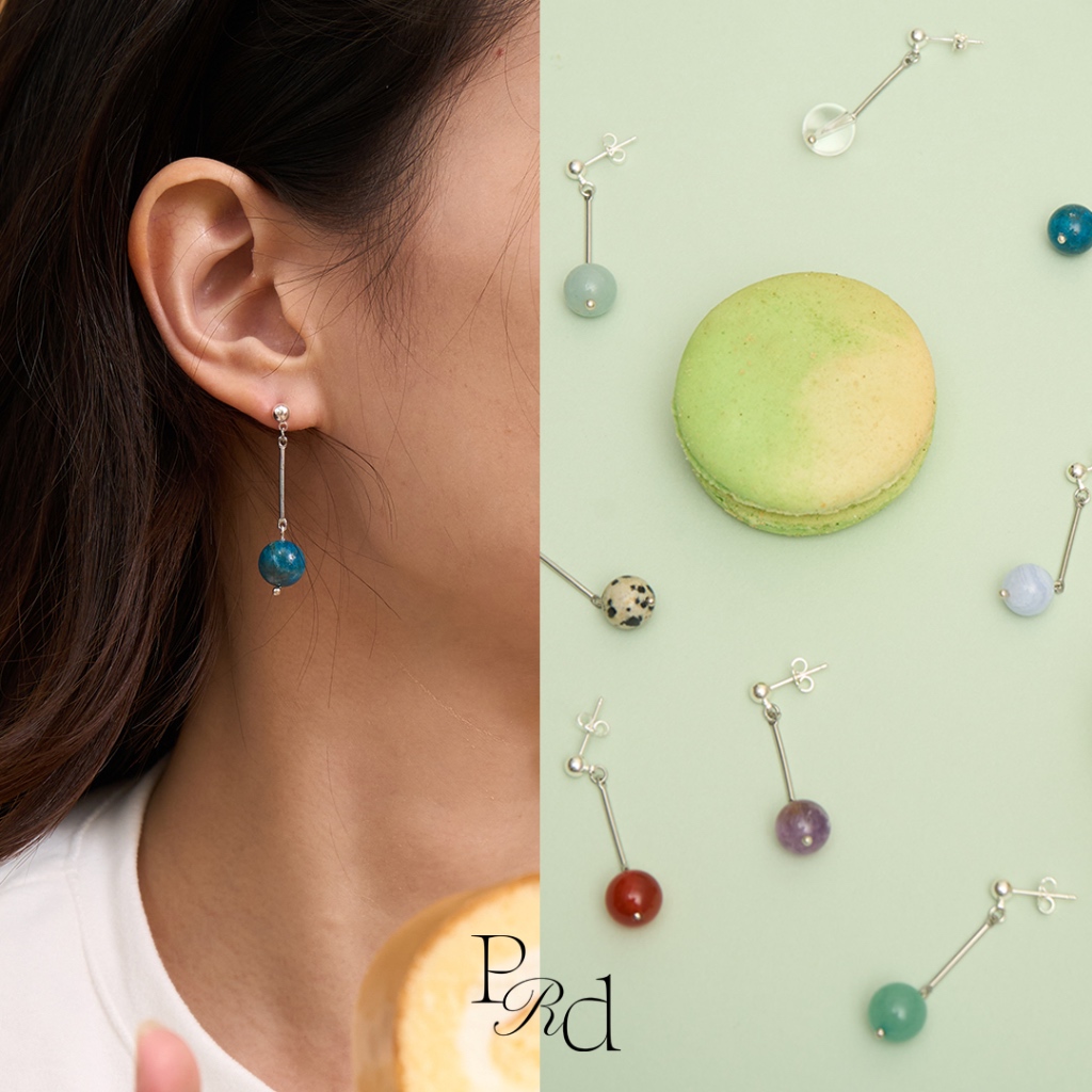Bonbon Earrings - งานก้าวหน้า ร่ำรวย ค้าขาย ความรัก จิตใจ ( 12 สี )