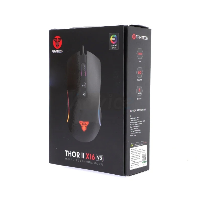 OPTICAL MOUSE FANTECH X16 THOR II RGB
