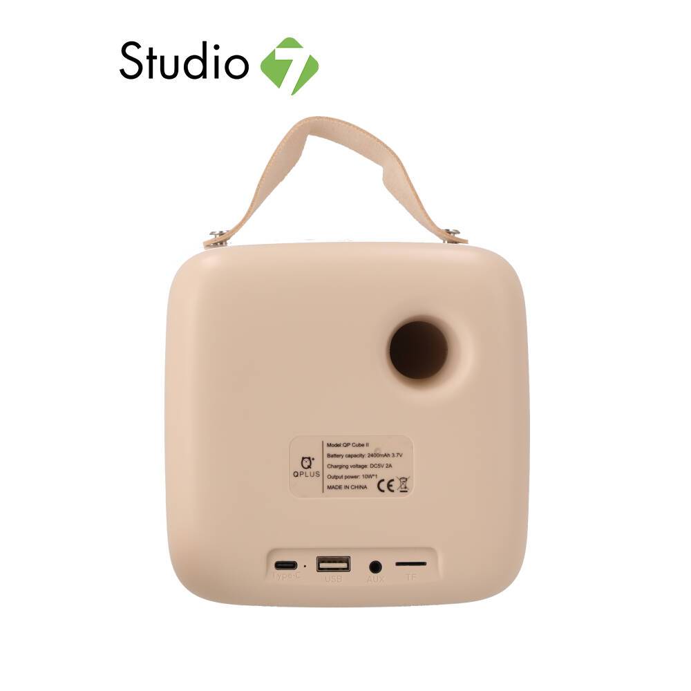 ลำโพงบลูทูธ QPLUS LED mini Cube II with MIC by Studio7
