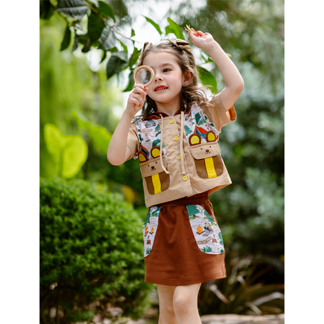 Thelandofvava LOOK3 VNXI0041 ชุดเซ็ตเด็กหญิง Junior Wanderer ลิขสิทธิ์แท้จาก vava