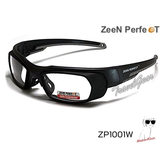 แว่นเล่นกีฬาตัดเลนส์สายตาได้ ZEEN PERFECT รุ่น ZP1001W ( เลนส์ใส )