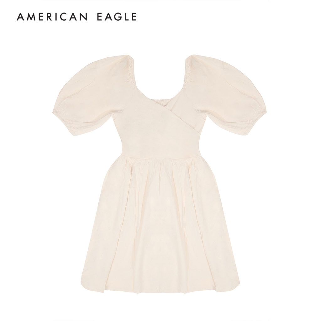 American Eagle Reversible Wrap Smocked Mini Dress ชุดเดรส ผู้หญิง มินิ (EWDR 039-7487-237)