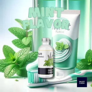 กลิ่นผสมอาหารเข้มข้น กลิ่นมิ้น ( Mint ), ละลายน้ำ ( Water Soluble ) Flavour 30 g, 100 g