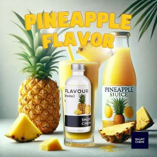 กลิ่นผสมอาหารเข้มข้น กลิ่นสับปะรด ( Pineapple) Flavour, ละลายน้ำ ( Water Soluble ) 30 g, 100 g
