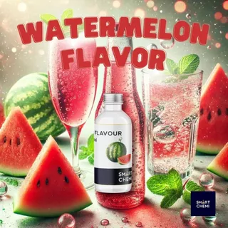 กลิ่นผสมอาหารเข้มข้น กลิ่นแตงโม (Watermelon) Flavour, ละลายน้ำ ( Water Soluble ) 30 g, 100 g