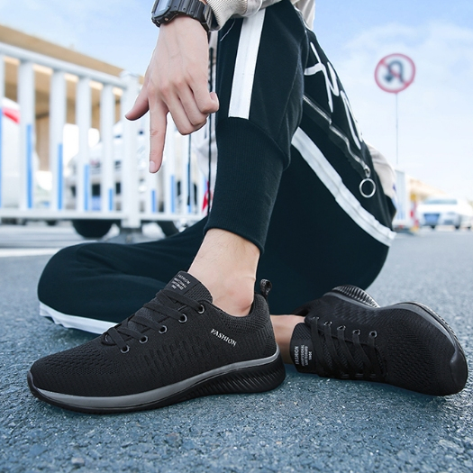 รองเท้าผู้ชาย Breathable Mesh Athleisure รองเท้าวิ่ง รองเท้าผ้าใบผู้ชาย 39-46 จัดส่งจากประเทศไทย