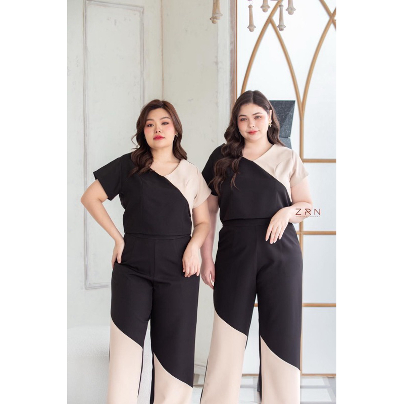 Twotone set เสื้อและกางเกง ตัดต่อแต่งสี น่ารักมาก เสื้อมีซับในทั้งตัวกางเกงมีกระเป๋าทั้ง2ข้างเริ่ดอะ