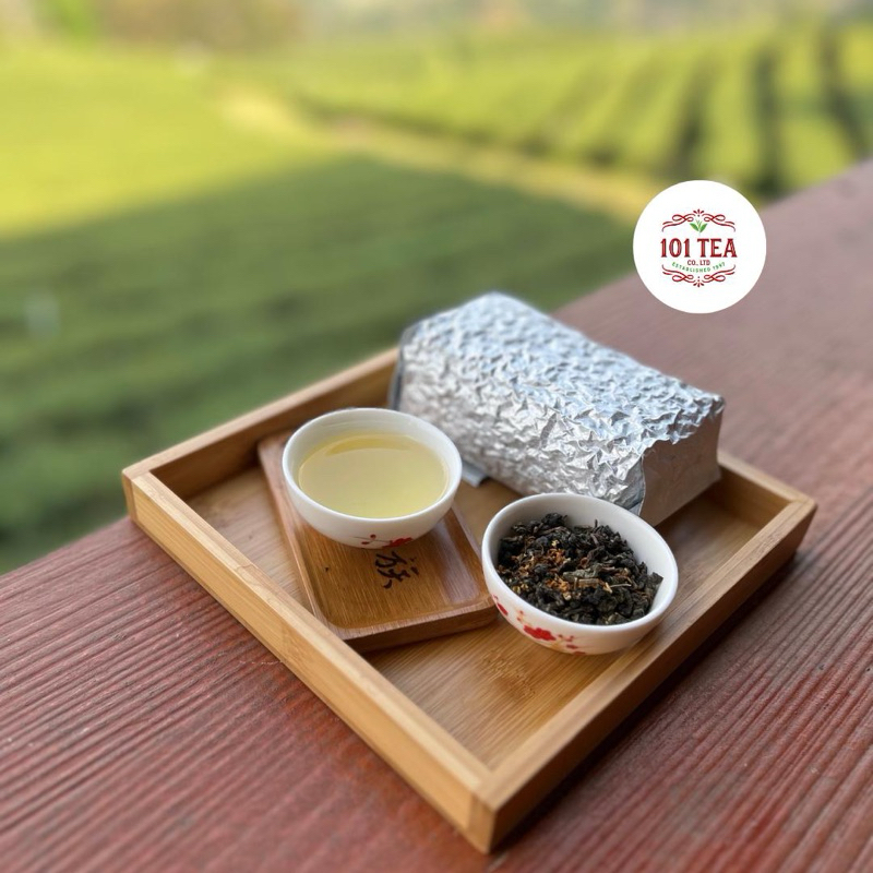 ไร่ชา 101 ชาอู่หลงหอมหมื่นลี้ ขนาด 200 g. ยอดใบชา เกรดพรีเมี่ยม Oolong Osmanthus Tea