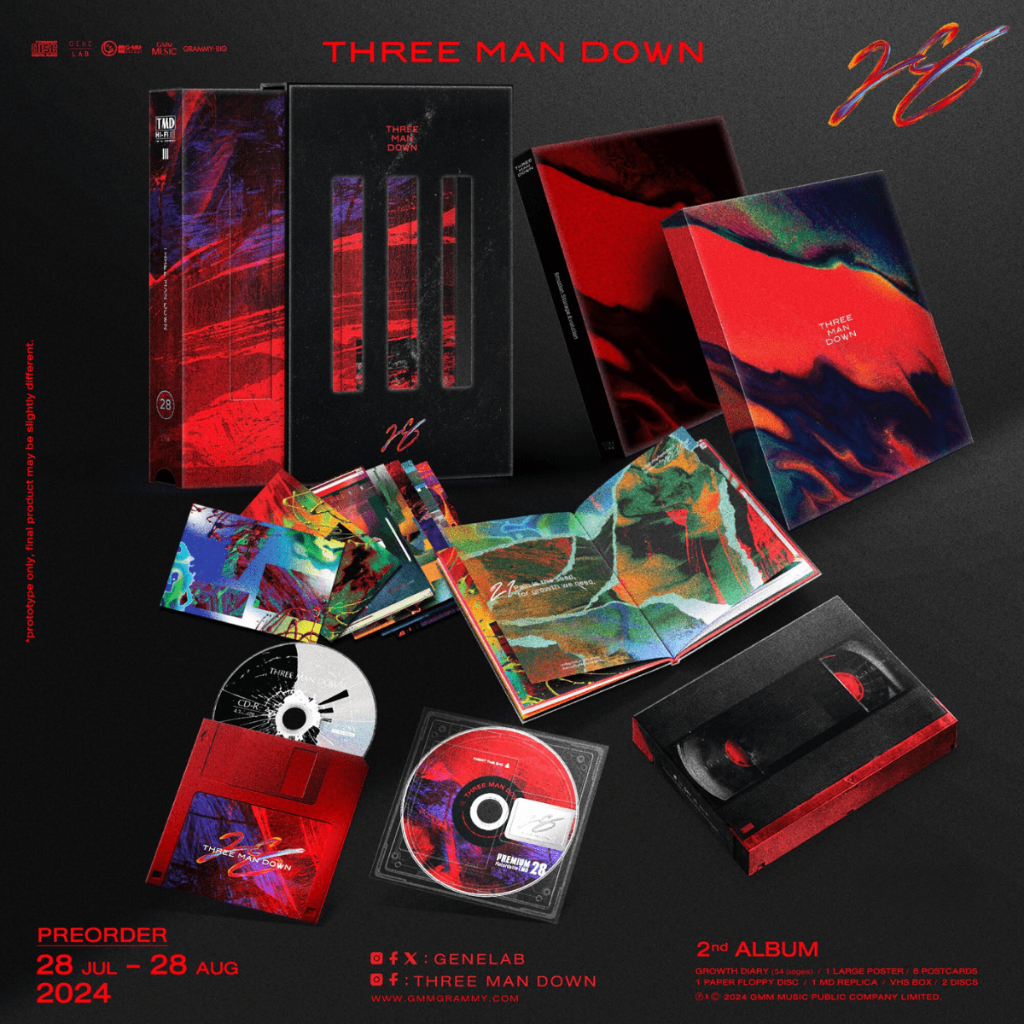 พร้อมส่ง ❗ CD Box-Set  Three Man Down : 28