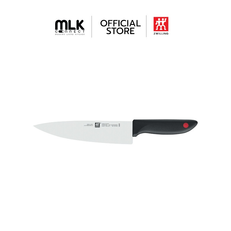 ZWILLING มีดเชฟสแตนเลสสตีล รุ่น Twin Point มีความคมและทนทาน  200 มม. สีเงิน  ด้ามสีดำ N32321201