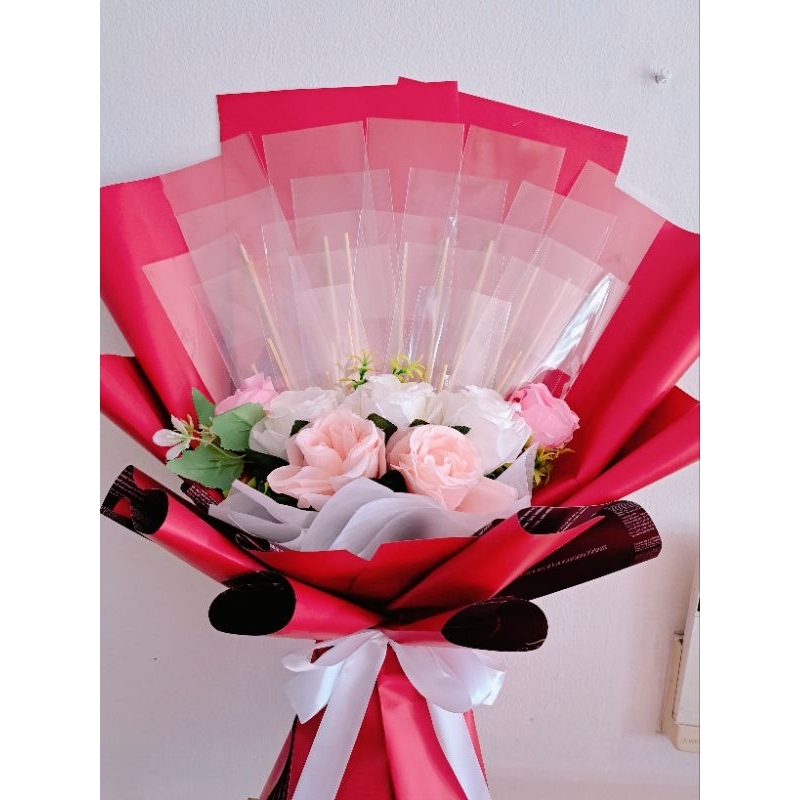 ช่อดอกไม้ธนบัตร รับปริญญา ของขวัญ ใส่เงินเอง