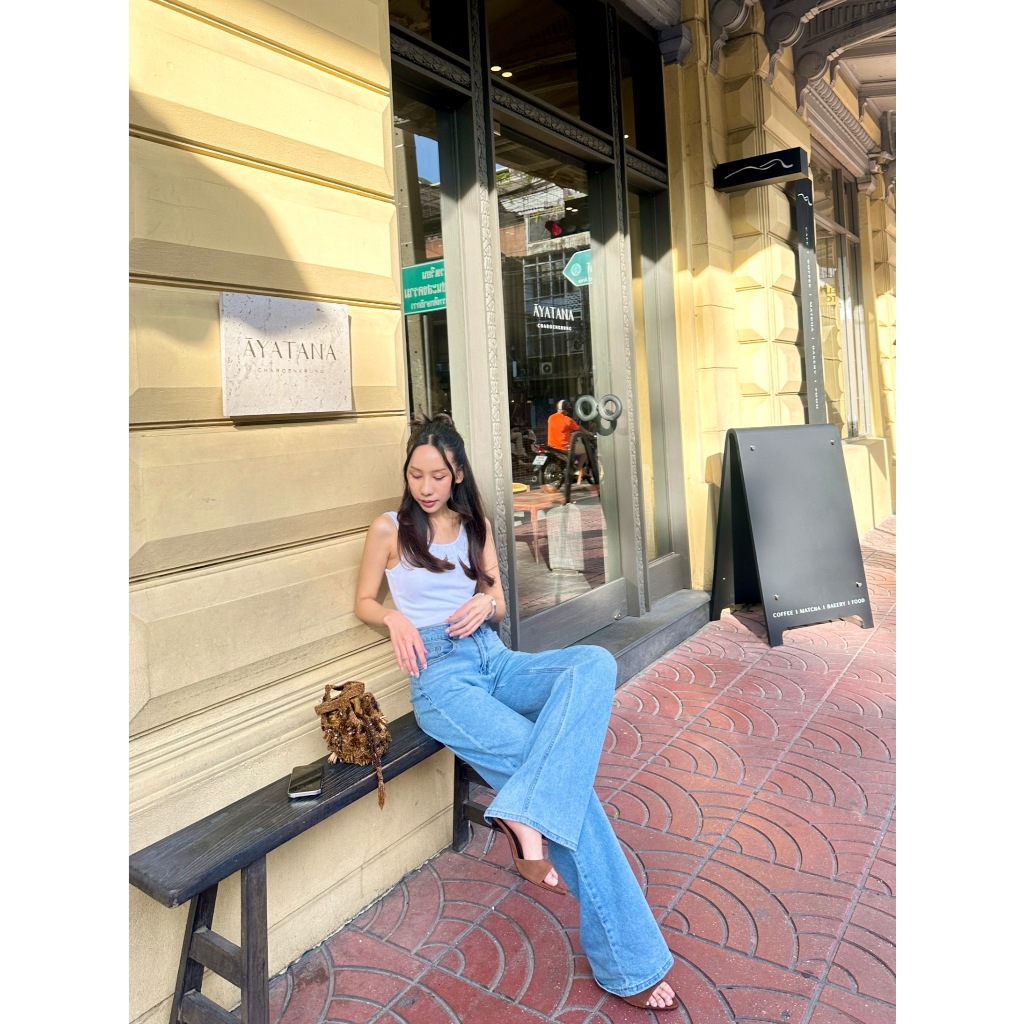 tc jeans กางเกงยีนส์ทรงเอวสูง