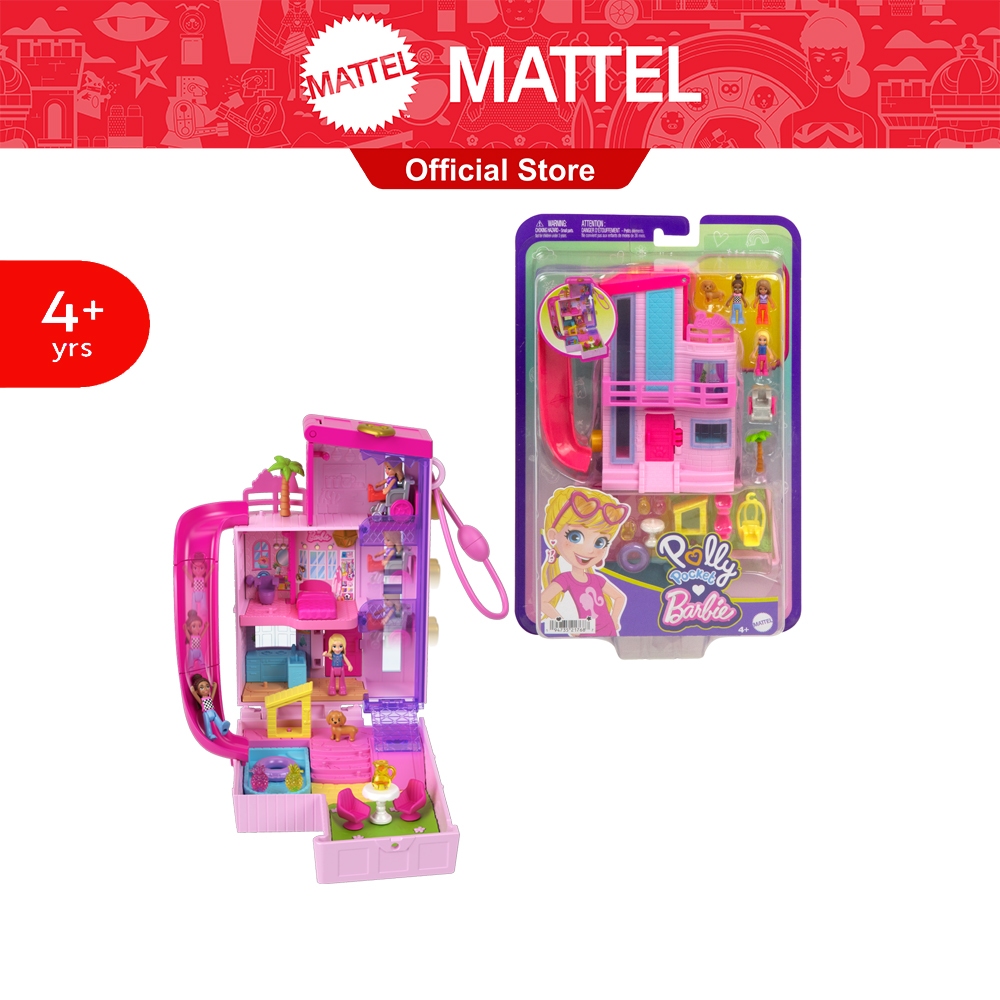 Polly Pocket Barbie Compact พอลลี่พ็อกเก็ต บ้านบาร์บี้คอมแพ็ก HWP11 CH