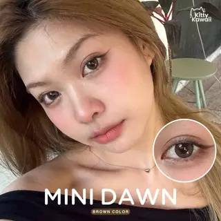 (ขายดี) คอนแทคเลนส์ รุ่น Mini Dawn Brown / Gray / Light Brown - คิตตี้ คาวาอิ Kitty Kawaii (Vial)