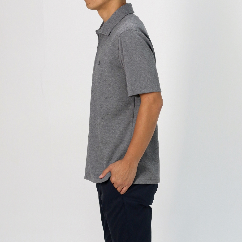 TAKEO KIKUCHI เสื้อโปโล STRETCH PUNCH FABRIC ZIPPER POLO SHIRT — صورة 2