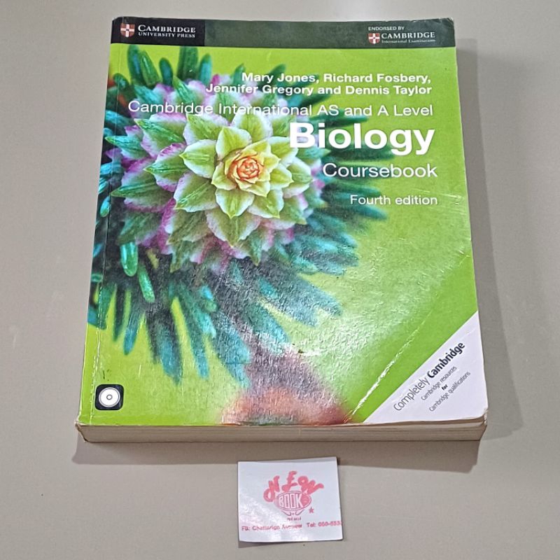 Cambridge International as and a Level Biology Coursebook + Cd-rom หนังสือมือสอง มีCD ชีววิทยา