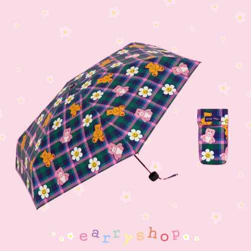 ( พร้อมส่ง ) Wiggle Wiggle x Bellygom UV Protection Umbrella ร่มพกพาพับเก็บง่าย กัน UV