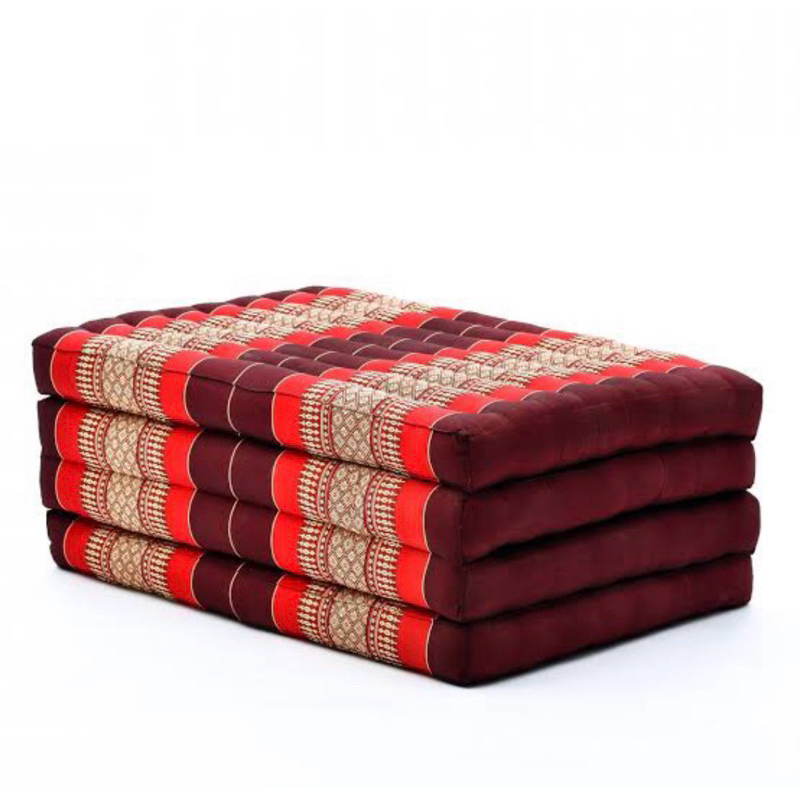 🔶ที่นอน4พับ 80ซมยาว 180ซม ลายขิดสวยงาม ยัดนุ่นแท้100% - รูปที่ 6