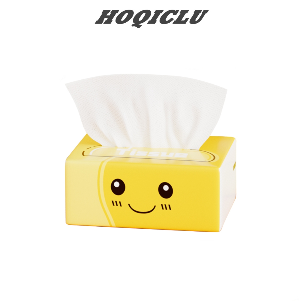 HOQICLU 1ห่อ กระดาษทิชชู่ หนา 4 ชั้น 300 แผ่น ทิชชู่แบบดึง เหนียว แข็งแรง แบบพกพา กระดาษเช็ดมือ