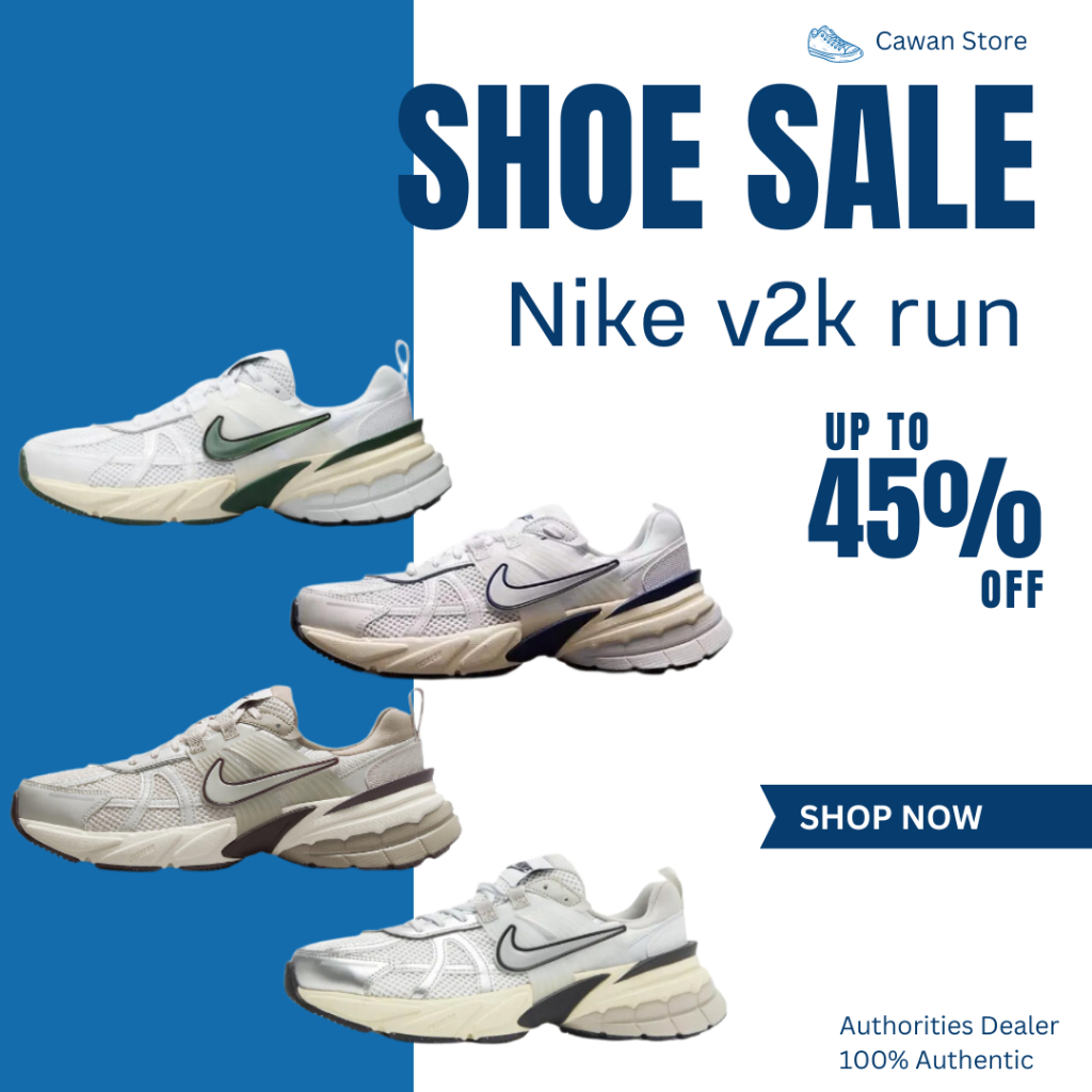 [ของแท้100%] Nike v2k run รองเท้า