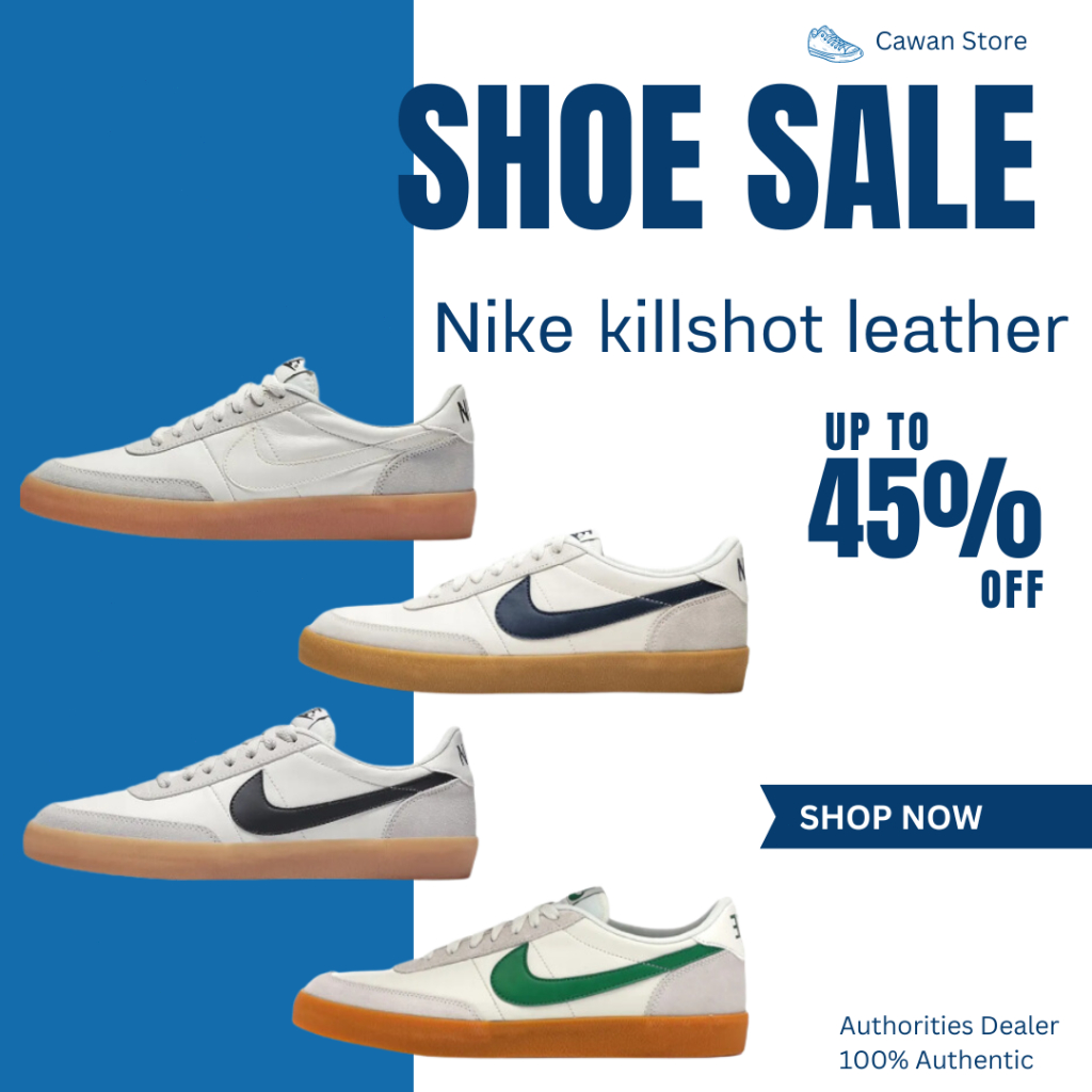 [ของแท้100%] Nike killshot leather รองเท้า