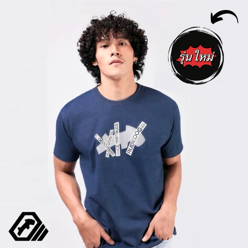 Rudedog เสื้อยืดRudedog รุ่น Rudetape เสื้อRudedog รุ่นใหม่ ของแท้