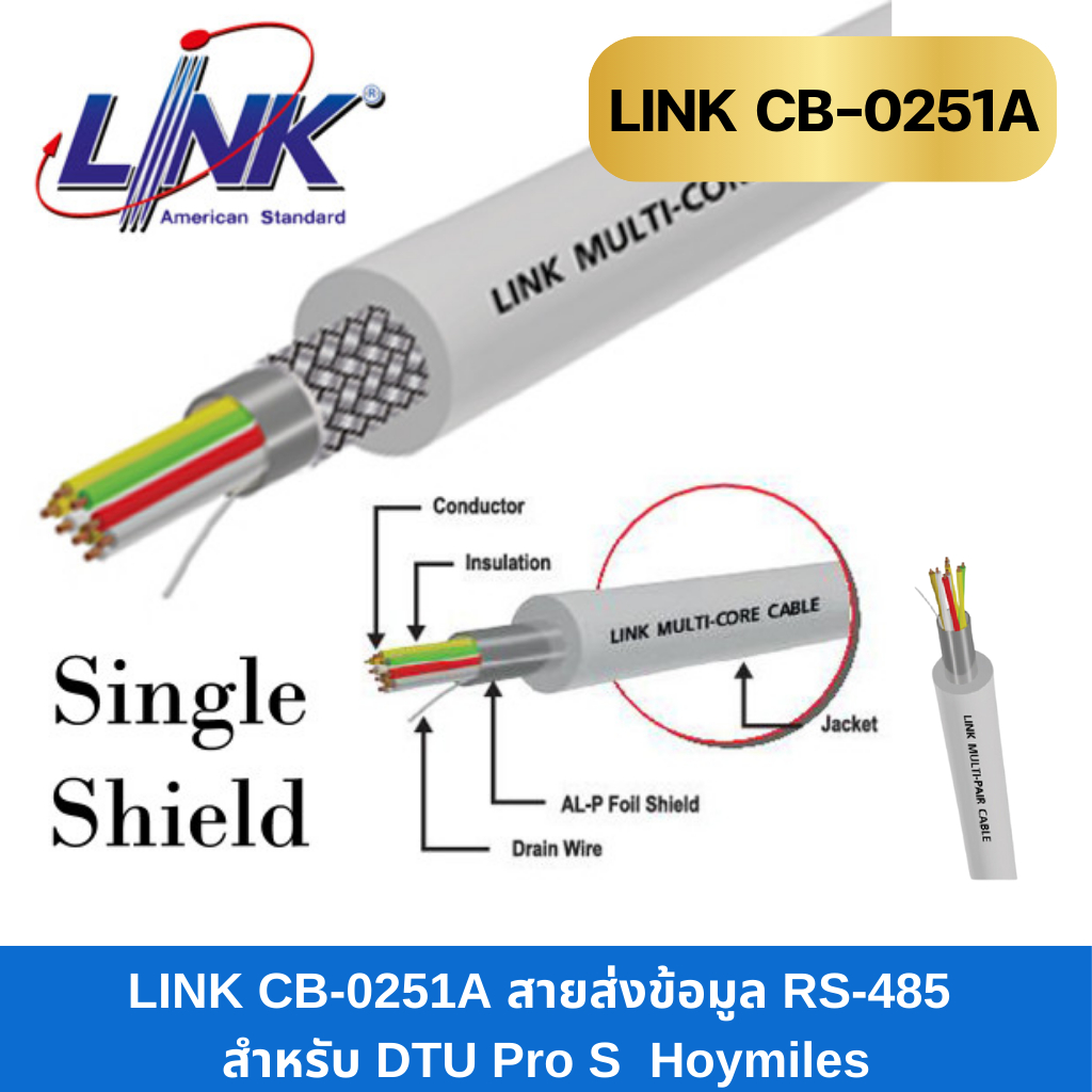 LINK  CB-0251A สายส่งข้อมูล RS-485 สำหรับ DTU Pro S  Hoymiles