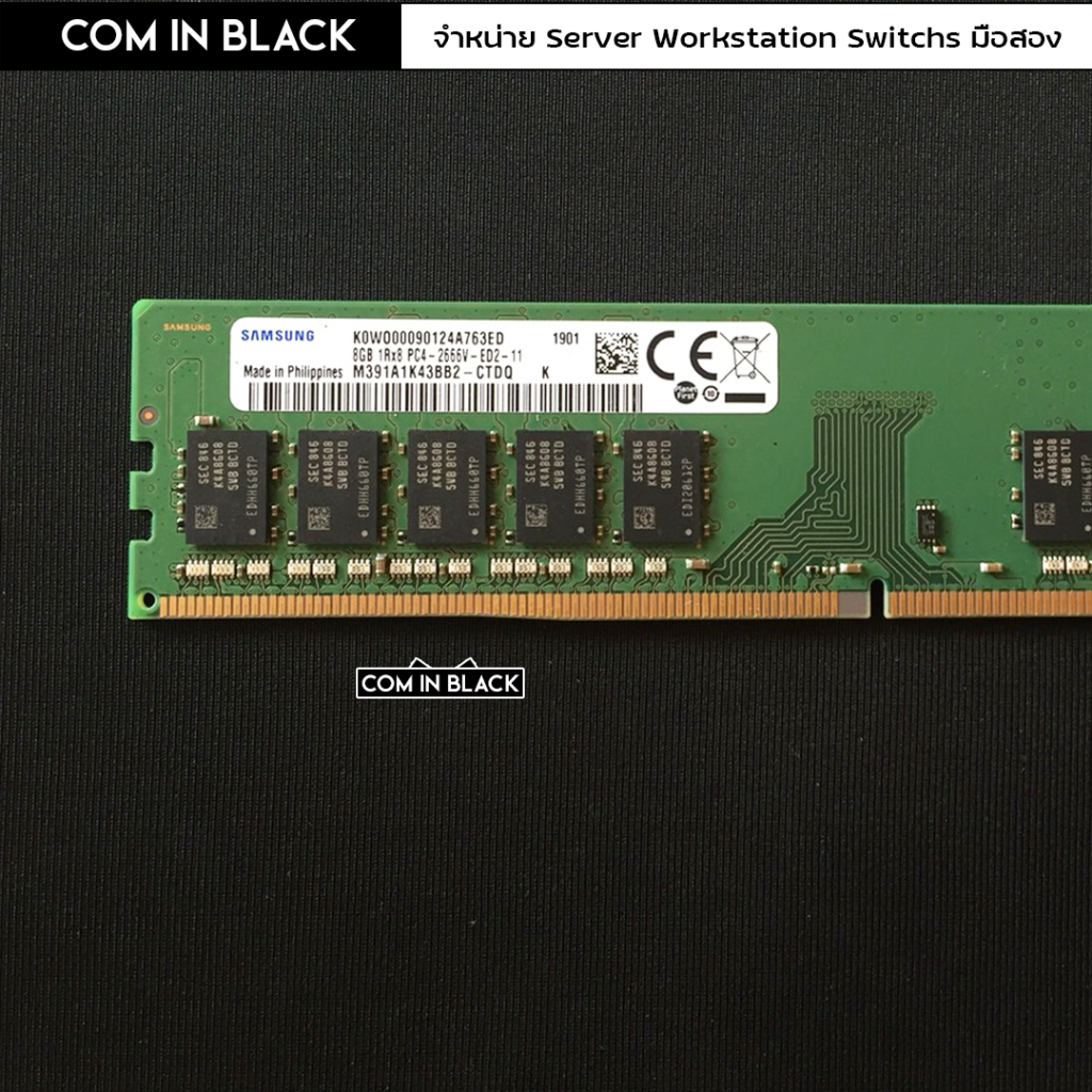 RAM 8GB 1Rx8 PC4-2666V /Samsung (มือ2)
