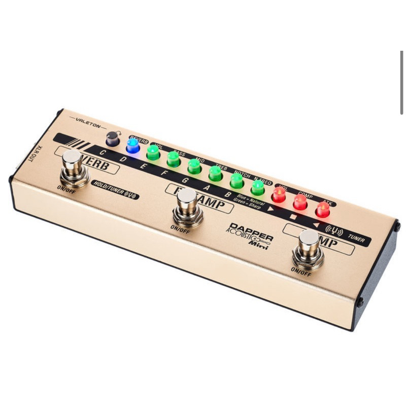 Valeton Dapper Acoustic Mini ฟรีอเดบเตอร์ 9V