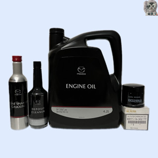 🔥ชุดเซ็ท🔥น้ำมันเครื่องMazda 0w-20สังเคราะห์100%สูตรพิเศษAPI …