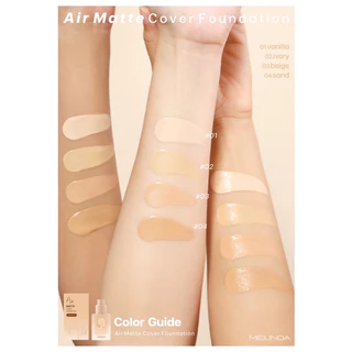 💛ลด 50%💛 (MC8017) รองพื้นเมลินดา แอร์ แมทท์ คัฟเวอร์ ฟาวน์เดชั่น Mei Linda Air Matte Cover Foundation
