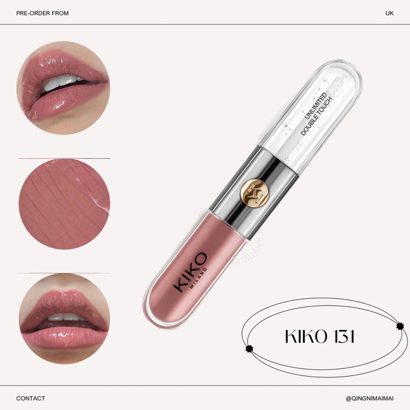 ลิป kiko unlimited double touch