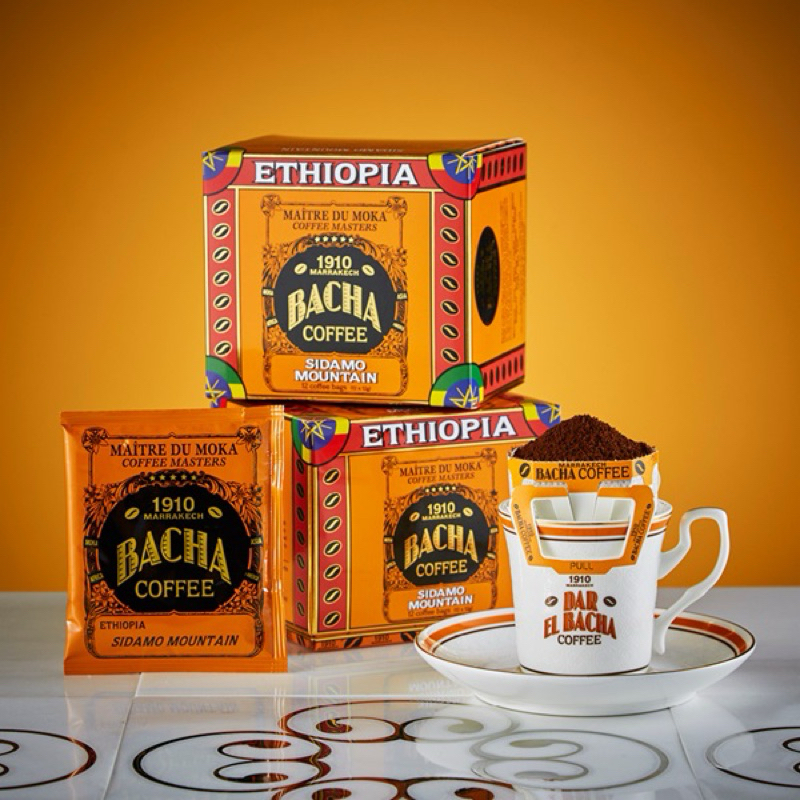 BACHA Coffee กาแฟบาชา กาแฟสิงคโปร์  Sidamo Mountain Coffee Bag Gift Box