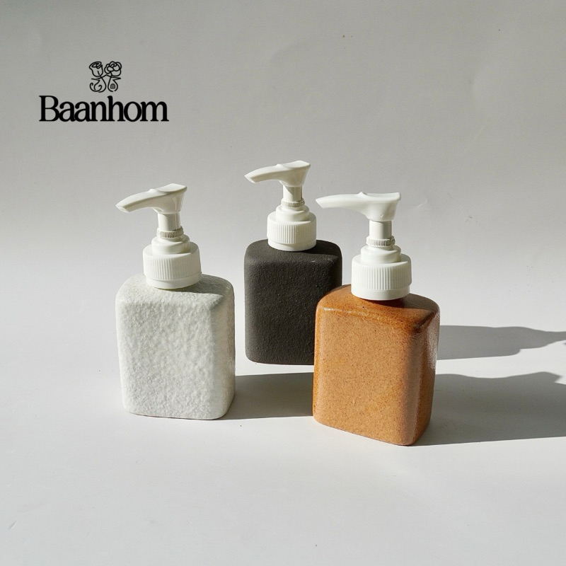 ขวดใส่สบู่เหลว เซรามิค ขวดแชมพูน่ารักๆ ขนาด150ml. ตกแต่งบ้าน โรงแรม home decor