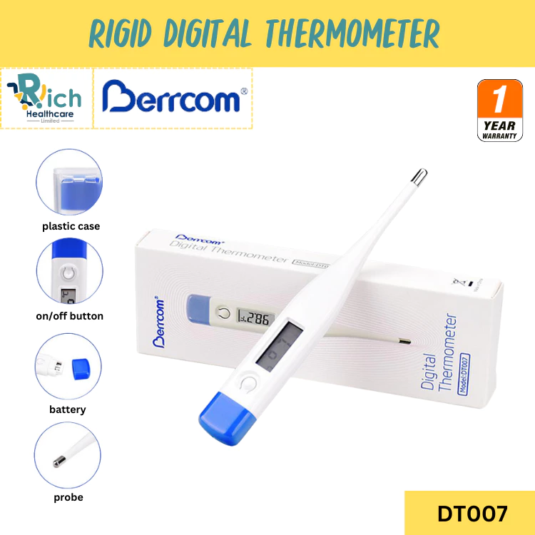 Berrcom RIGID DIGITALTHERMOMETER (DT007) เครื่องวัดอุณหภูมิแบบดิจิตอล [รับประกันคุณภาพ 1 ปี]