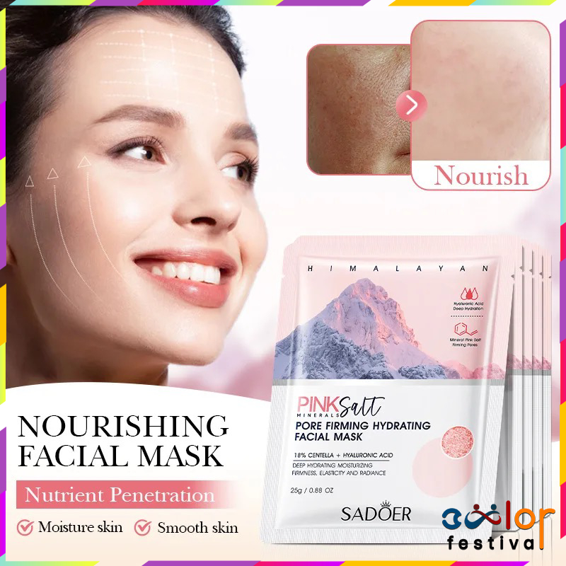 Sadoer มาร์คหน้า เกลือชมพู Pink Salt กระชับรูขุมขน เพิ่มความชุ่มชื้นให้ผิว